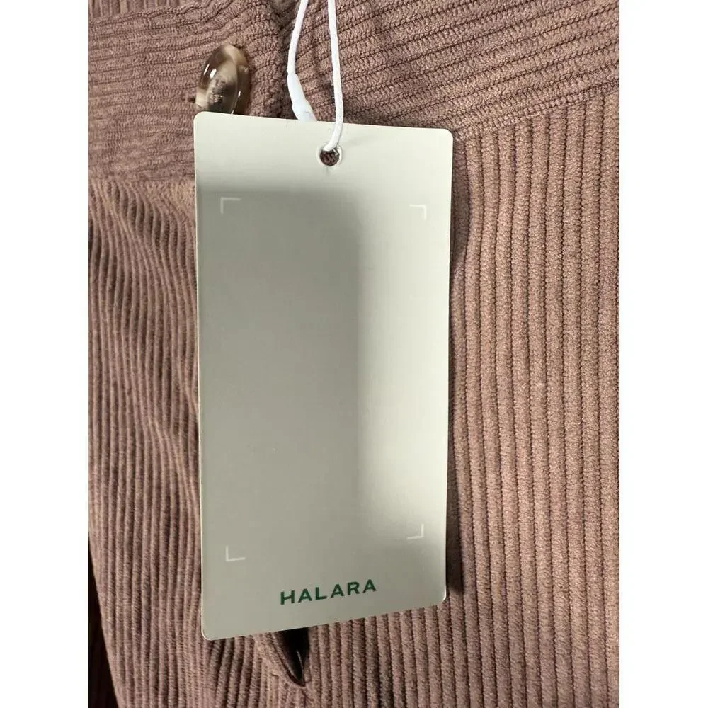 NWT Halara High Waisted Corduroy Casual Pants Cocoa Brown Size Large, Tall - Picture 11 of 12